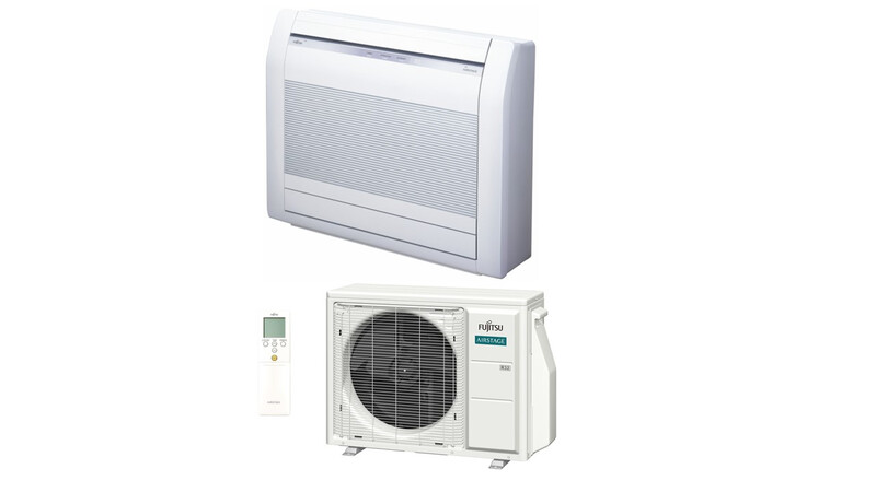 Fujitsu KV Sērija AGEG09KVCB Nordic kompaktais grīdas siltumsūknis 3.5 kW